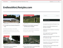 Tablet Screenshot of endlessmtnlifestyles.com